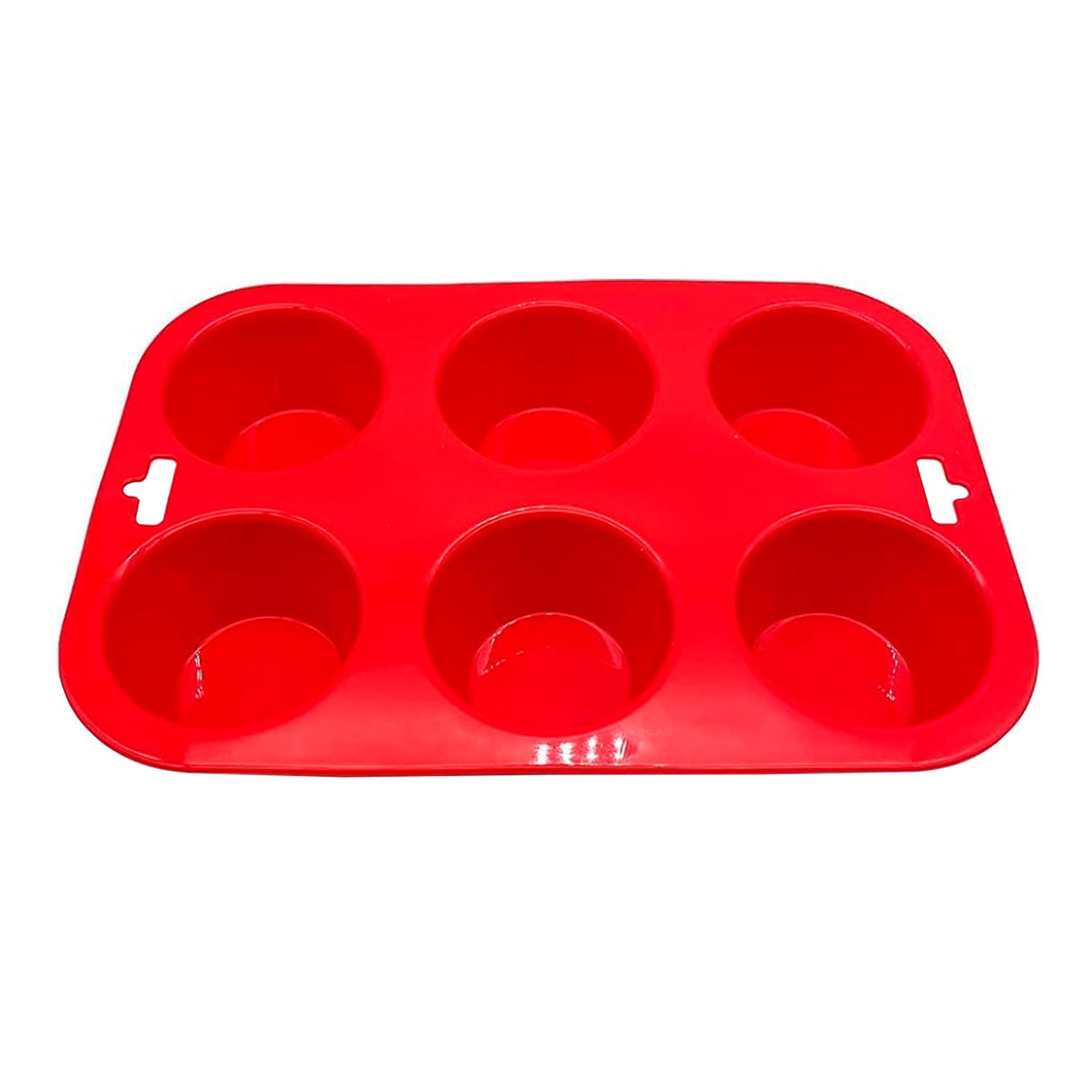 Forma de Silicone Cupcake com 6 Cavidades Vermelho Mozcada - Oikos
