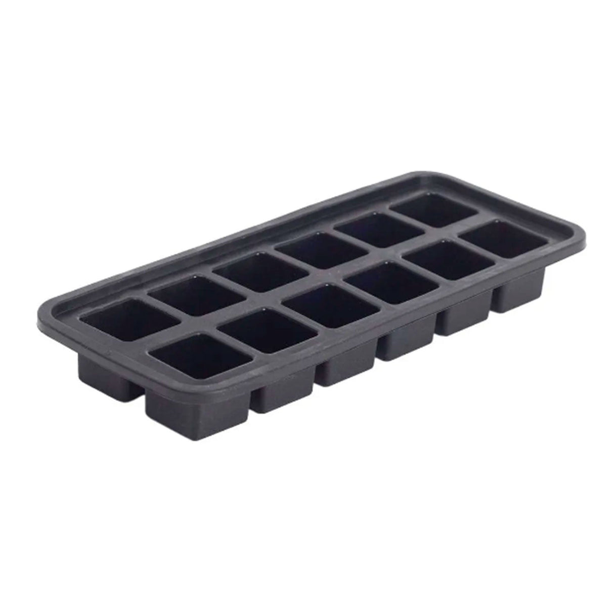 Forma de Gelo em Silicone 12 Cubos Preto Mozcada - Oikos
