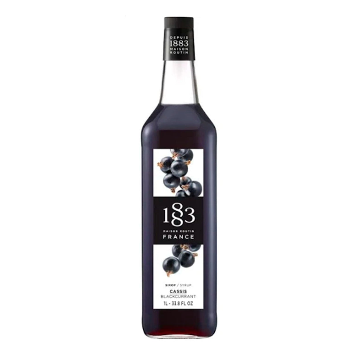 Xarope Routin De Cassis - Garrafa De Vidro - 1L - 1883