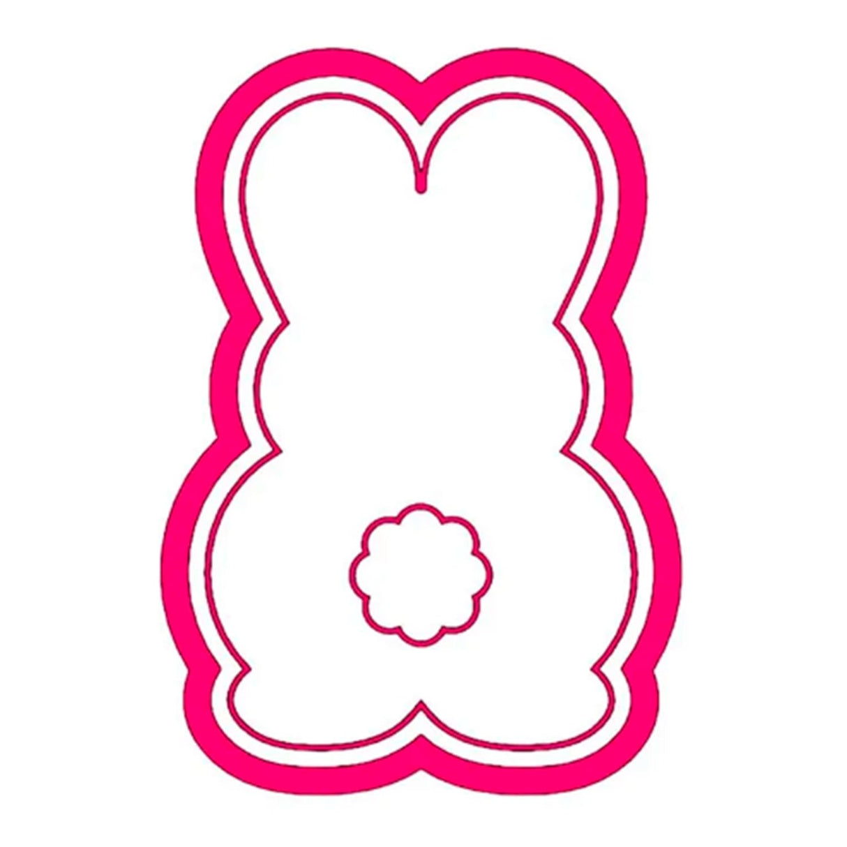 Kit Cortador e Carimbo Coelho G 3D ( 1053 ) - R.R. Cortadores