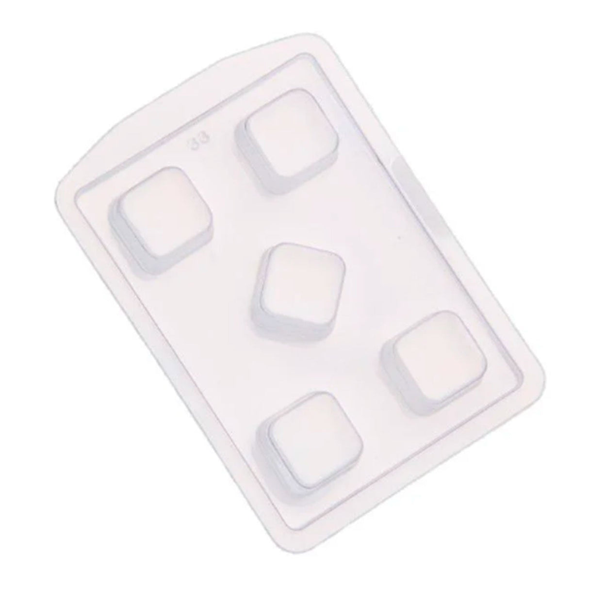 Forma Pão de Mel Quadrada Pequena ( FP33 ) 4,3X4,3X2,2cm - Crystal Forming