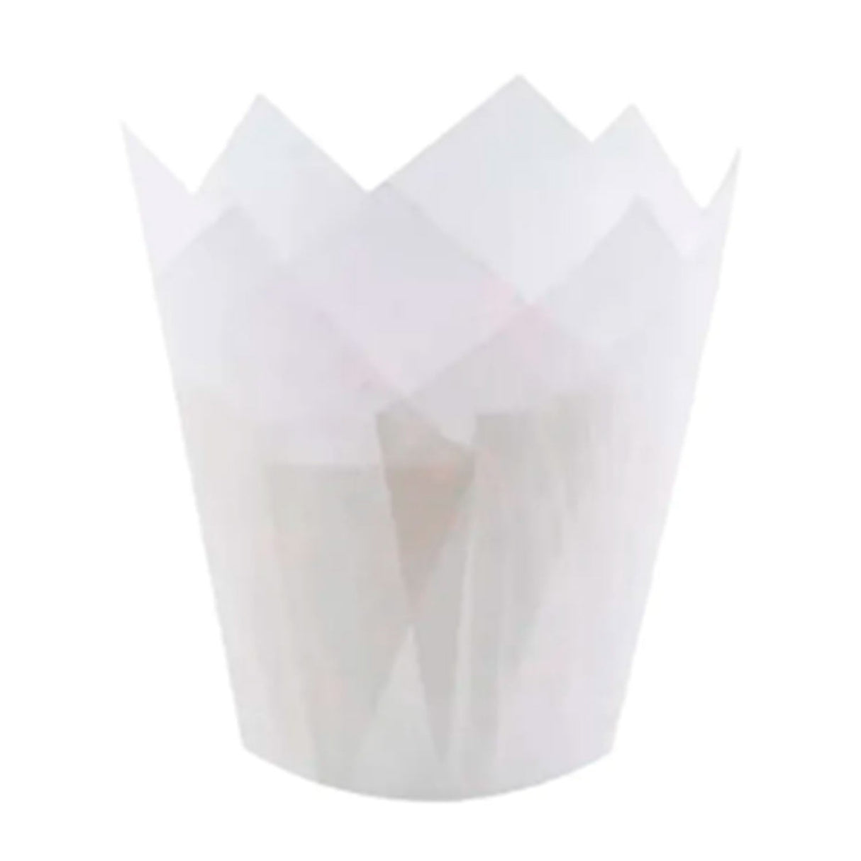 Forma Tulipa Branca Lisa Forneável ( 5x5cm ) c/25un - Ultrafest