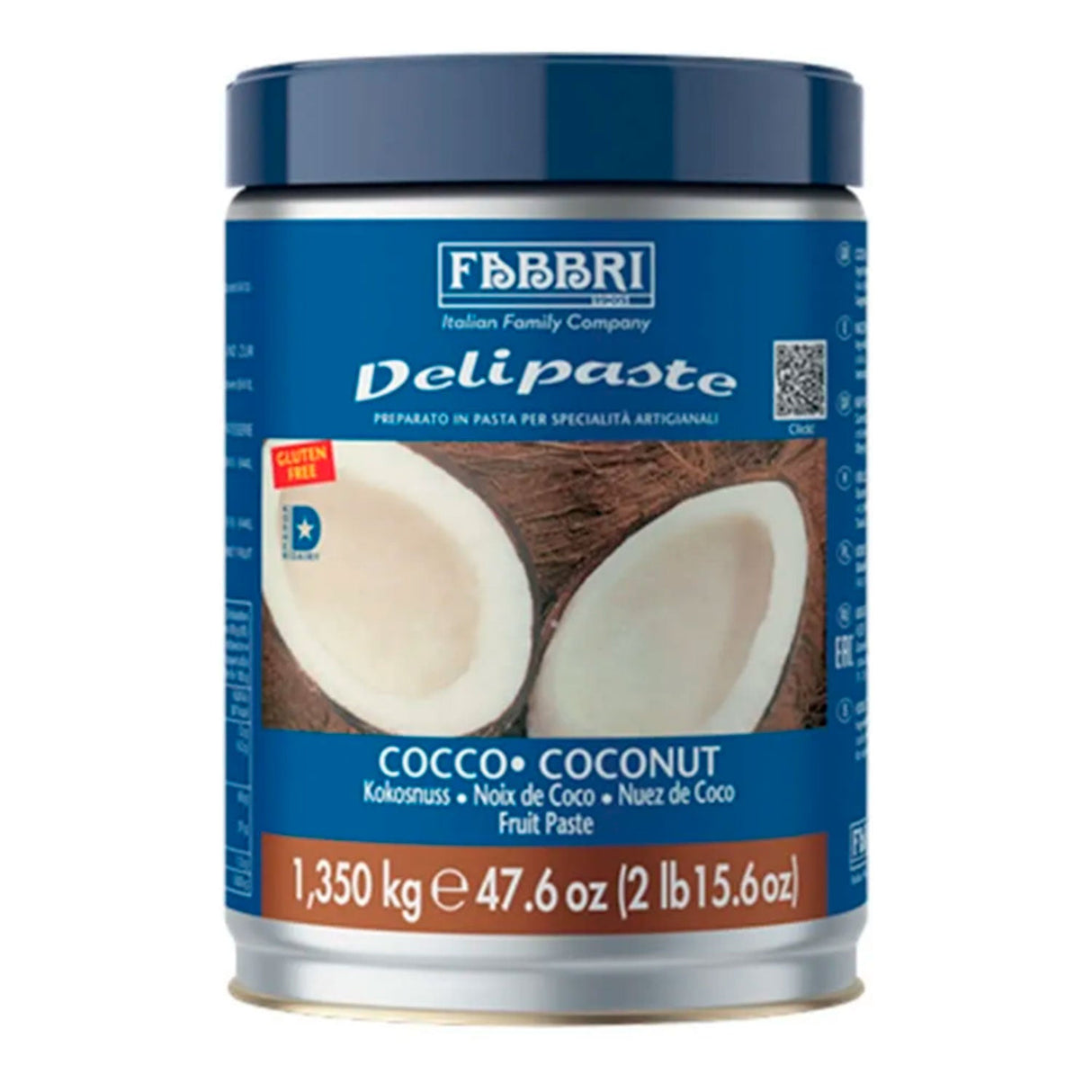 Pasta Delipaste Coco Coconut 1,3Kg - Fabbri