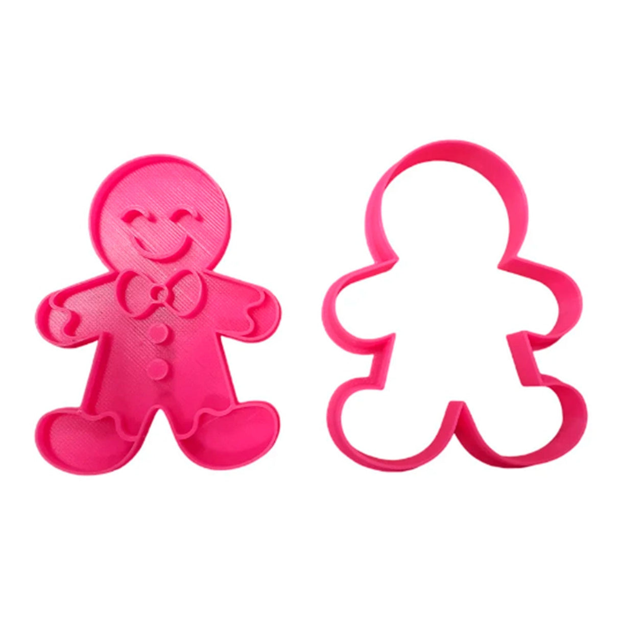 Kit Cortador e Carimbo Boneco Gingerbread 3D ( 1047 ) - R.R. OLIVEIRA