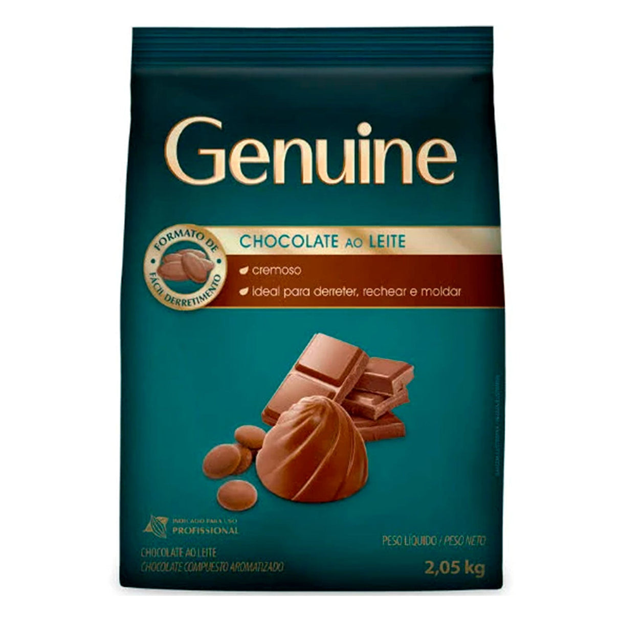 Chocolate Ao Leite em Moedas 2.05Kg - Genuine