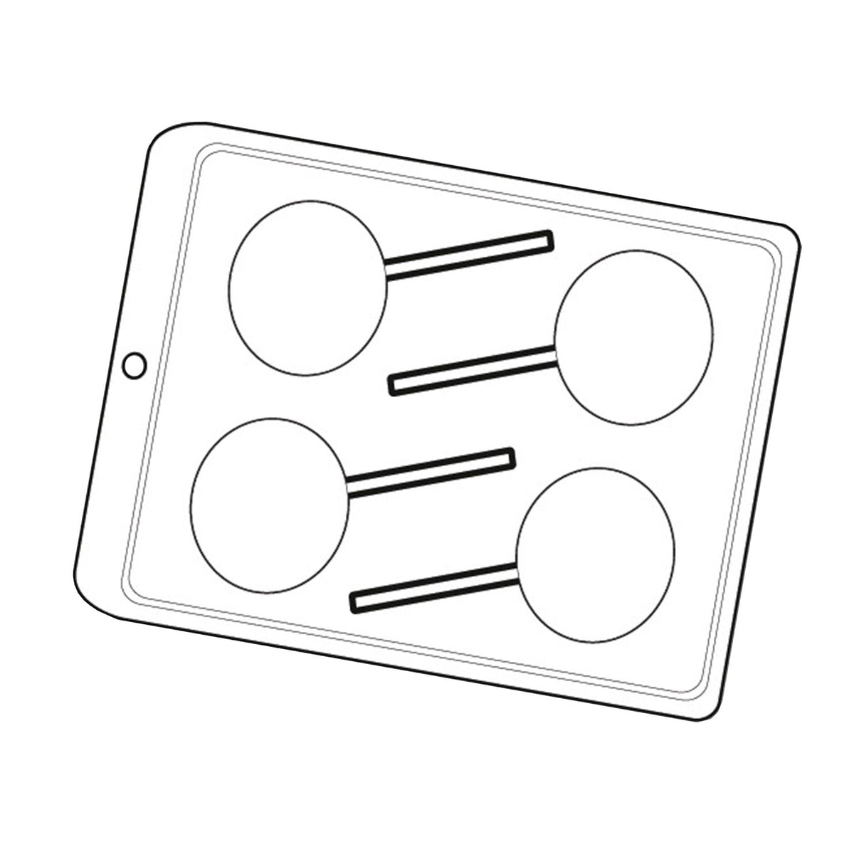 Forma Padrão Pirulito Liso ( 3445 ) - Crystal Forming