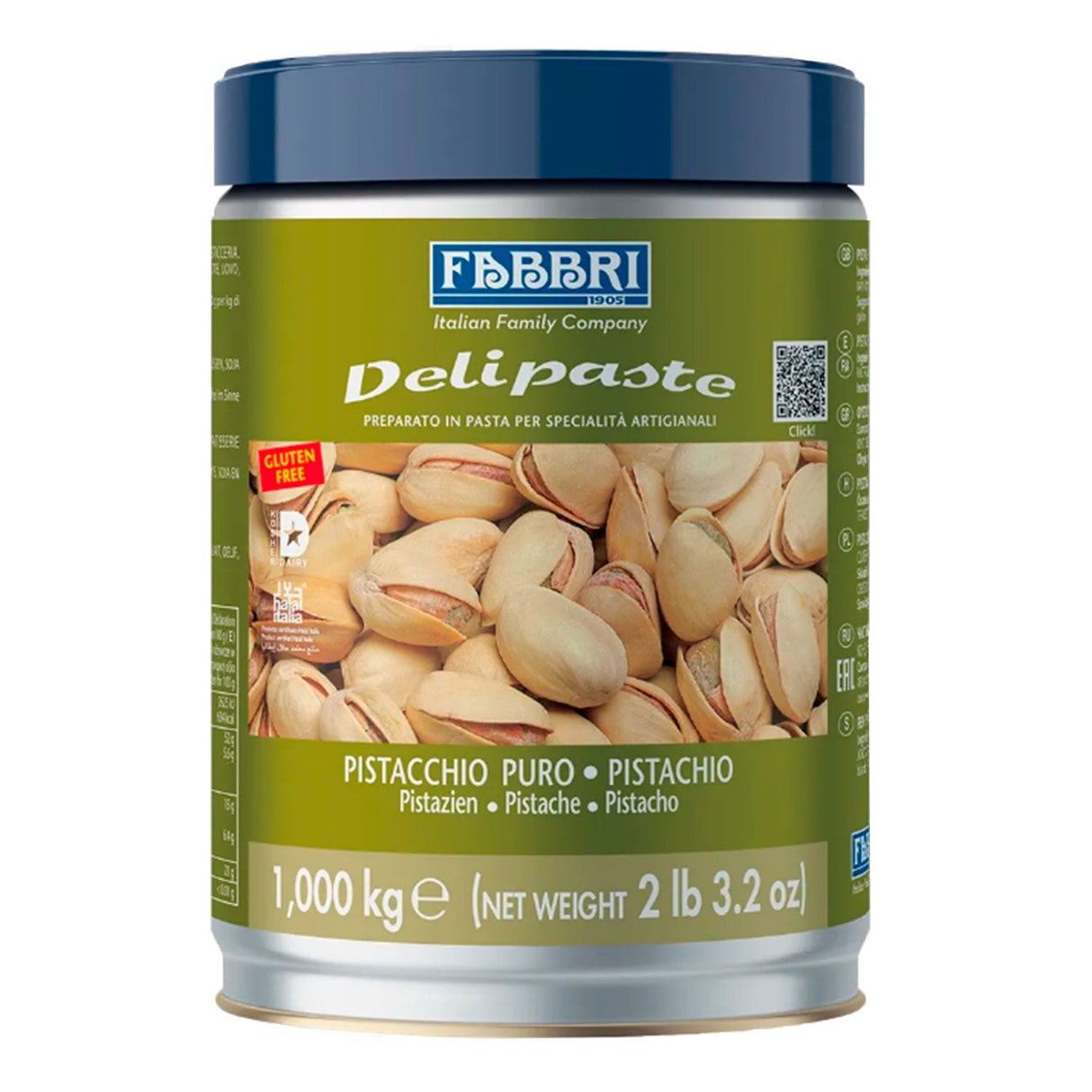 Pasta Delipaste Saborizante Pistache Puro 1Kg - Fabbri