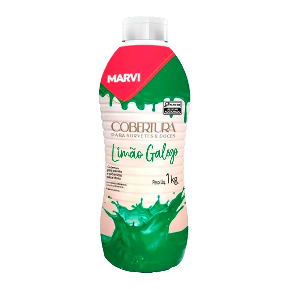 Cobertura Para Sorvete Limão Galego 1kg - Marvi