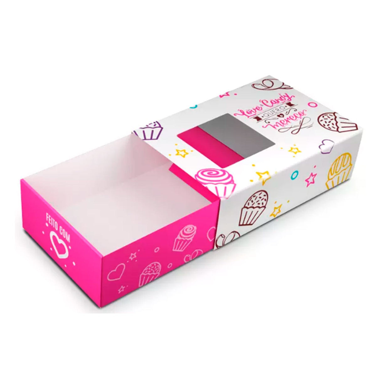 Embalagem Para 6 Doces Love Candy Un - Sulformas