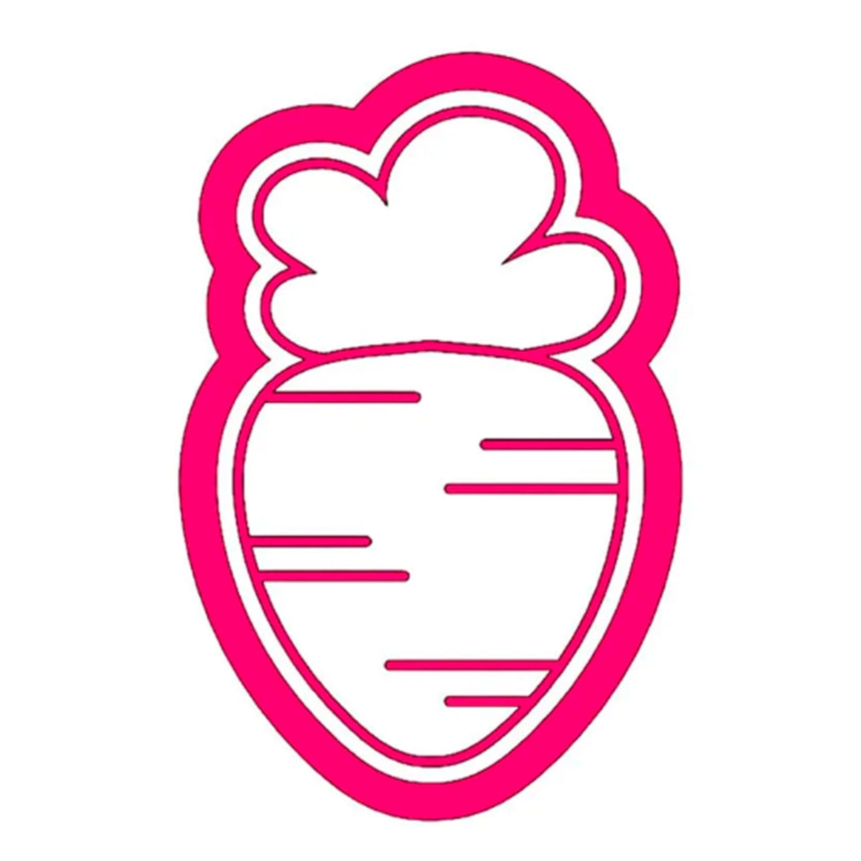 Kit Cortador e Carimbo Cenoura G 3D ( 1054 ) - R.R. Cortadores