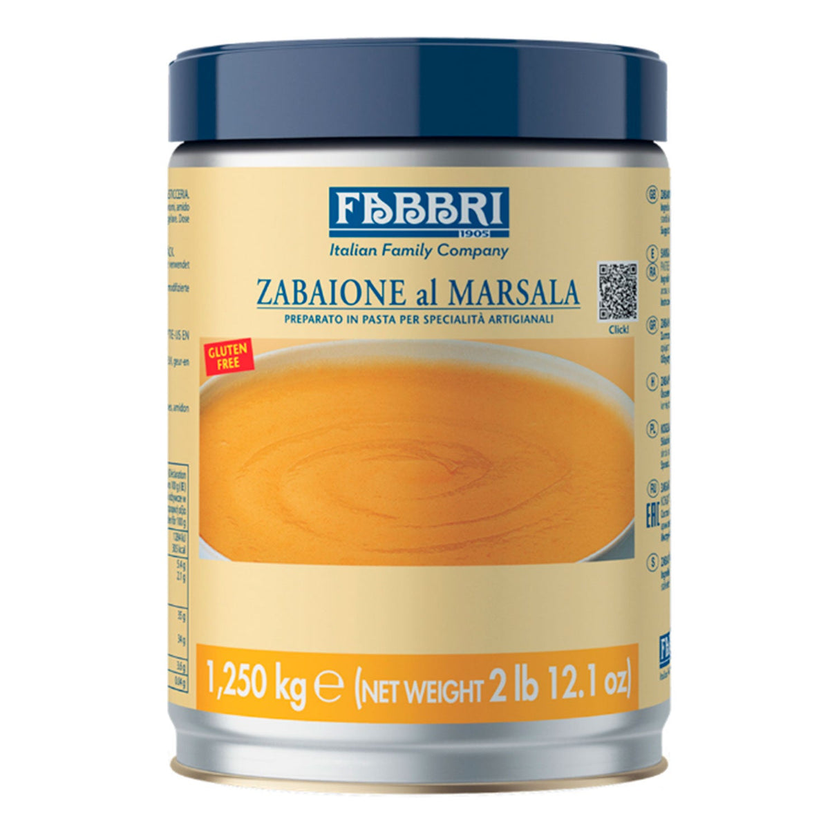 Pasta De Creme Zabaione Al Marsala 1,25Kg - Fabbri