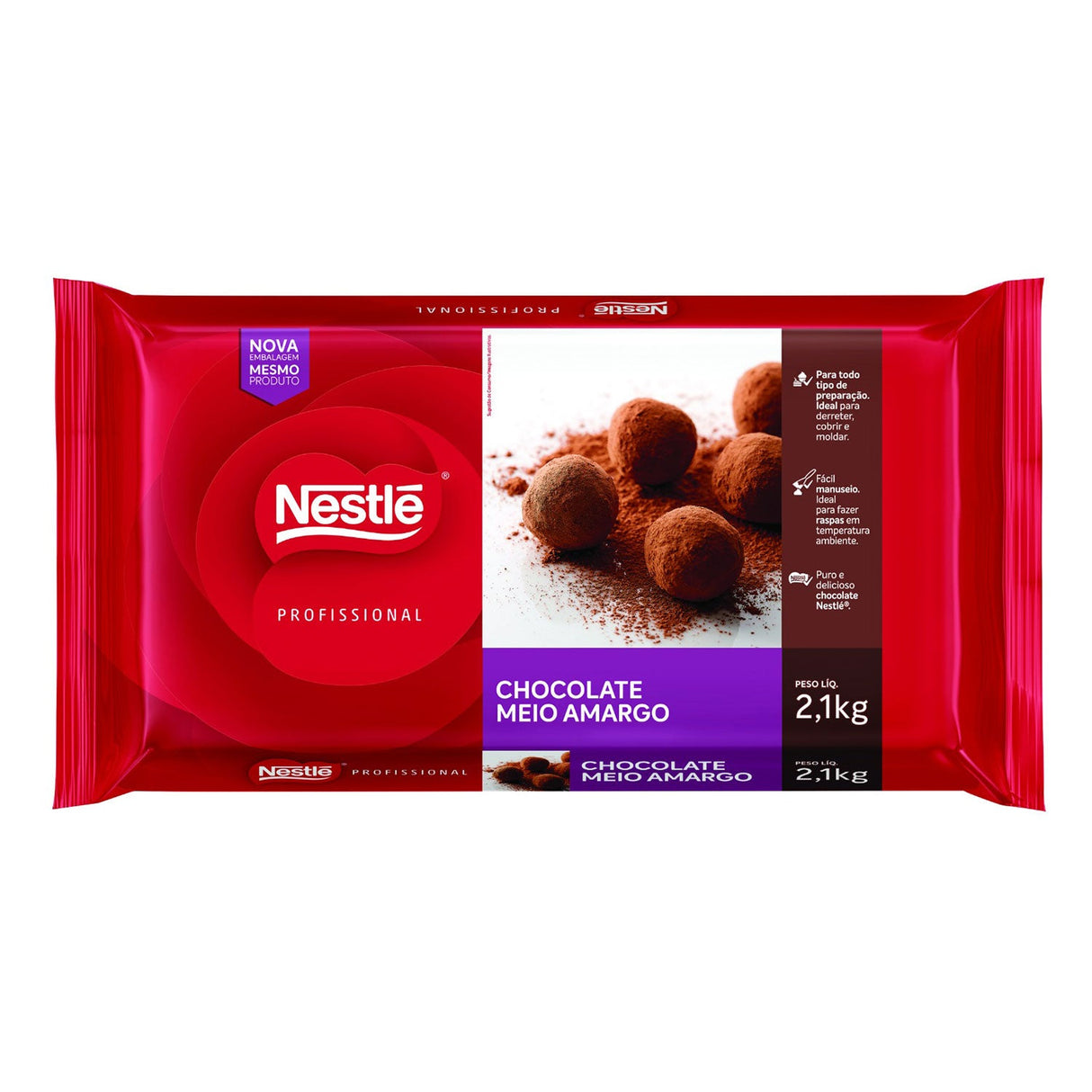 Chocolate em Barra Meio Amargo 2,1kg - Nestlé