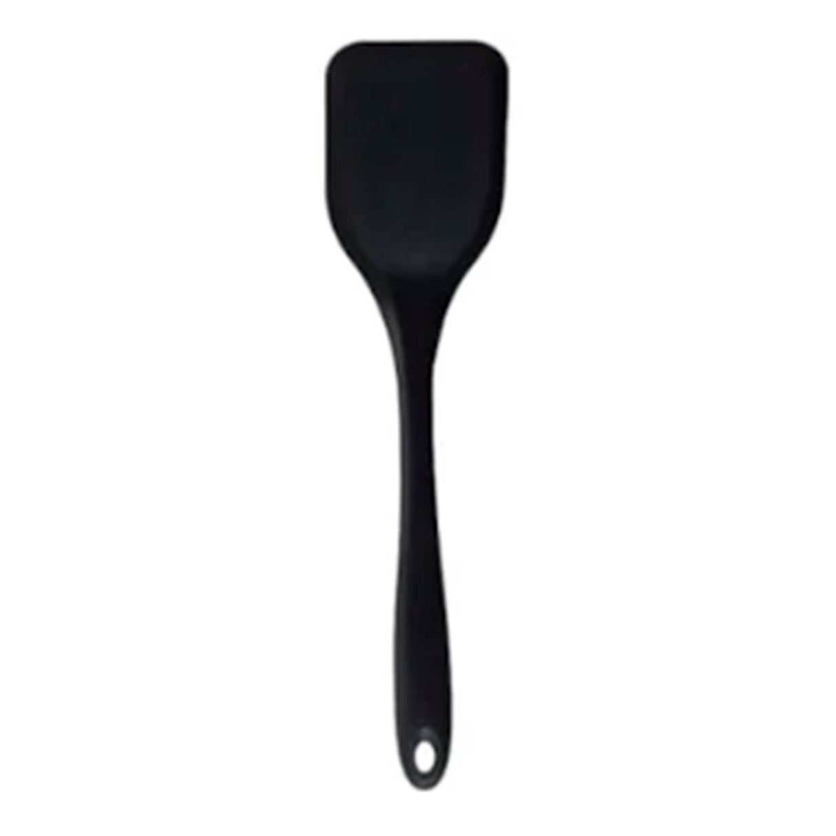 Espátula de Silicone Duplo Lisa Preto - Oikos