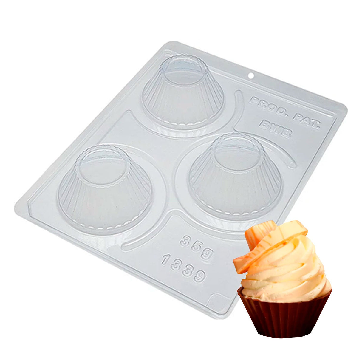 Forma Para Chocolate Cupcake ( Cód.1339 ) - Bwb