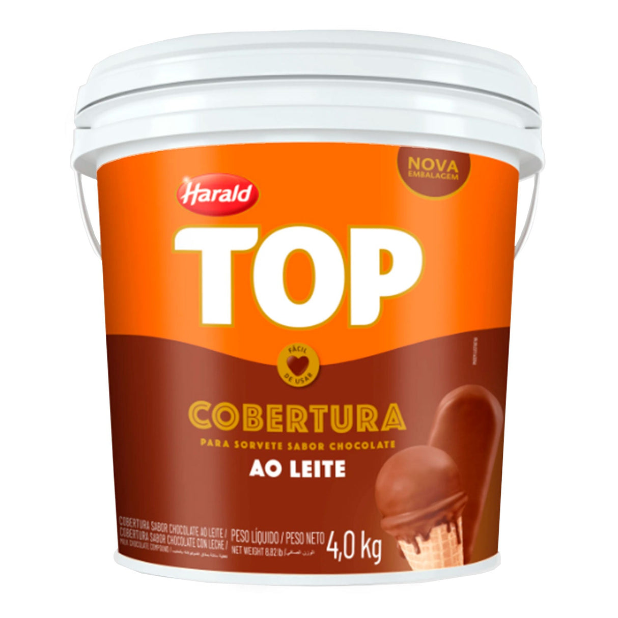 Cobertura Liquida Premium Ao Leite 4Kg - Harald