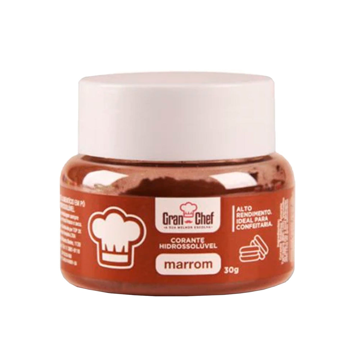 Corante Hidrossolúvel Marrom 30g - Gran Chef