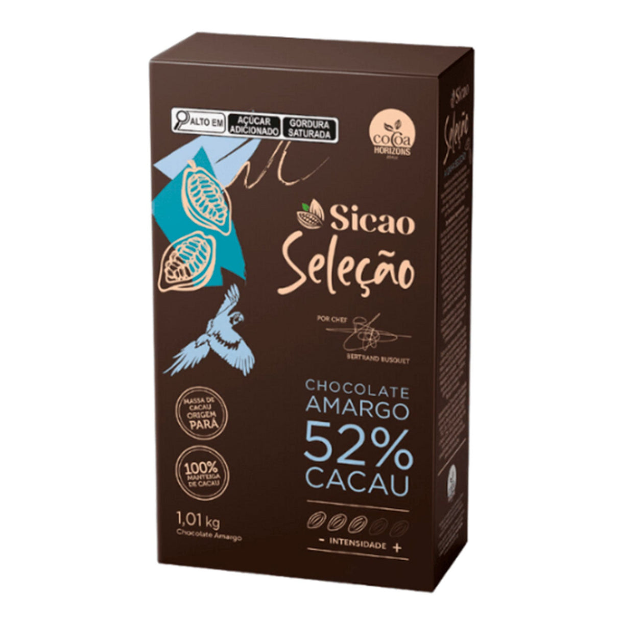 Chocolate Amargo 52% Seleção - Gotas 1,01Kg - Sicao