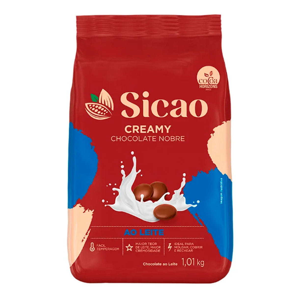 Chocolate Nobre em Gotas Ao Leite 'Creamy' - 1,01Kg - Sicao