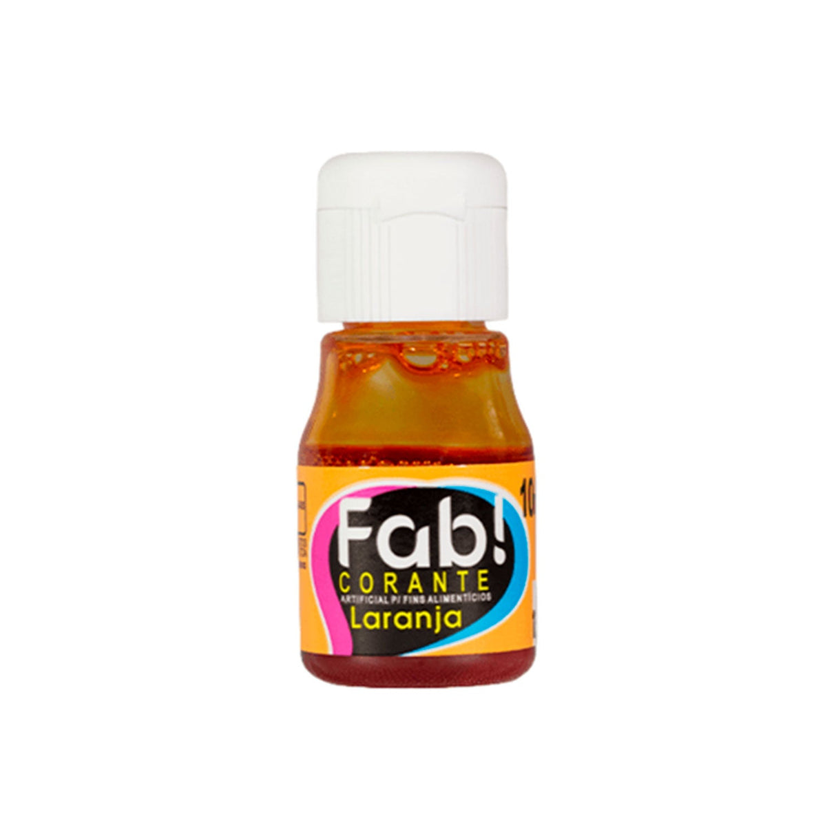 Corante Líquido Laranja 10ml - Fab!