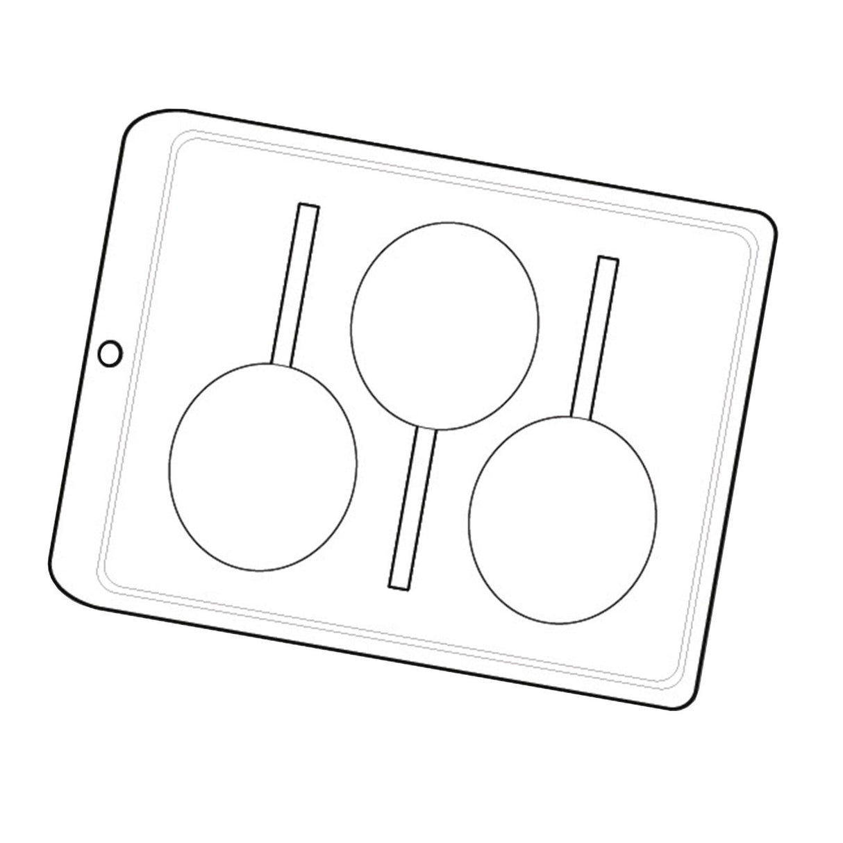 Forma Padrão Pirulito Liso Grande ( 3479 ) - Crystal Forming