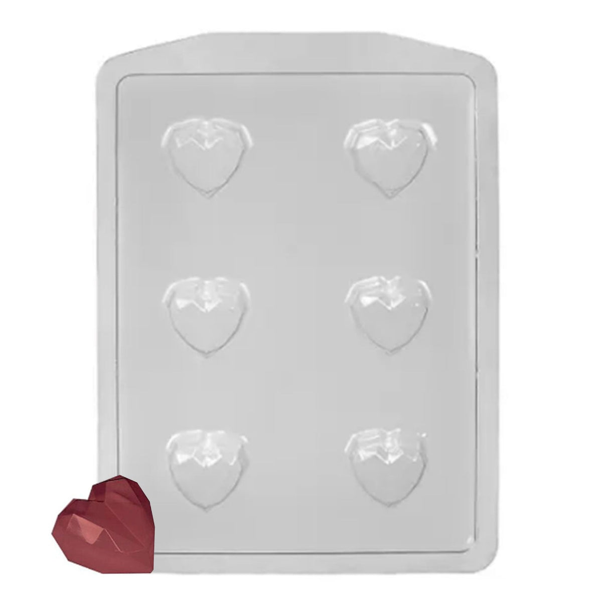 Forma Prática Bombom Coração Diamantado (FP188) - Crystal Forming