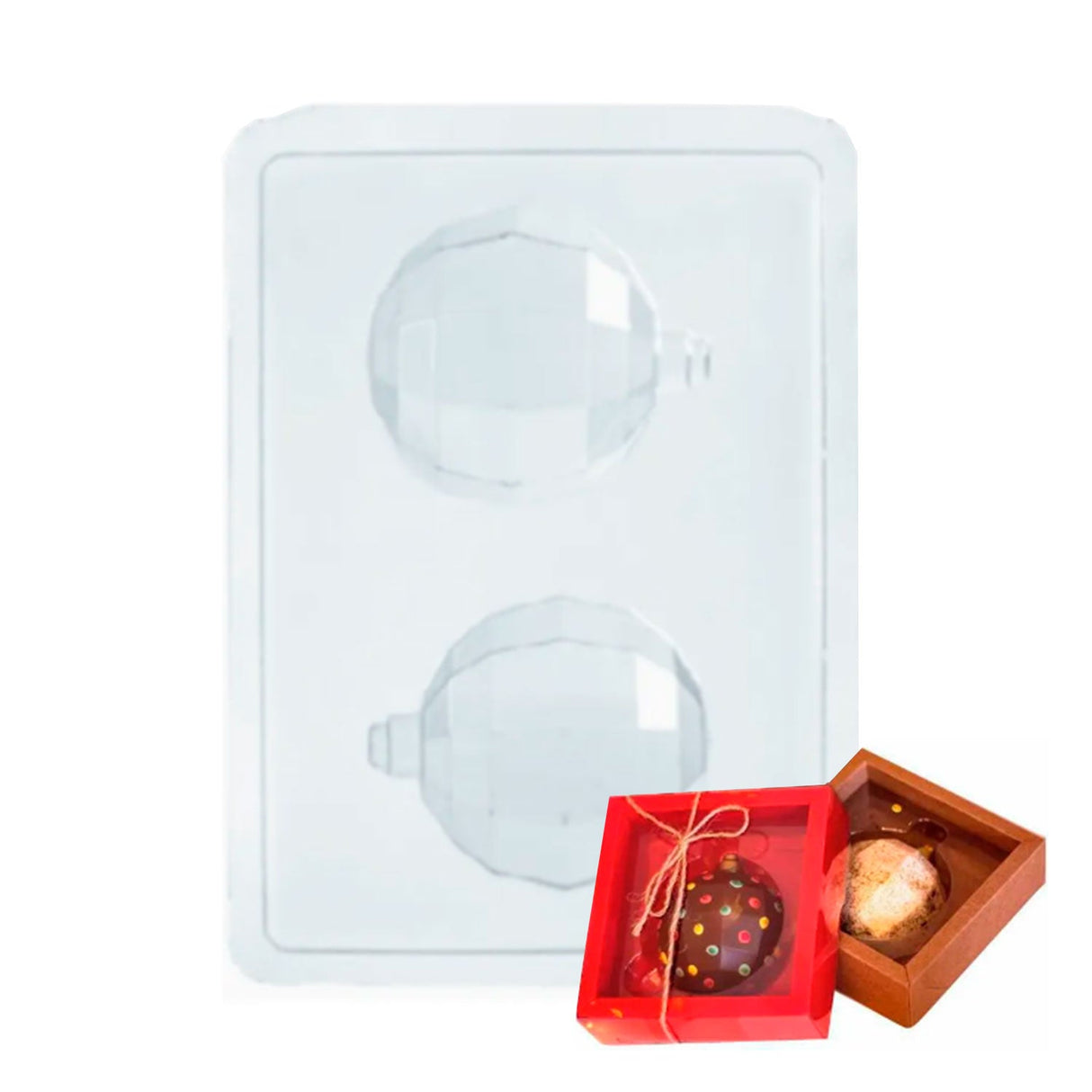 Forma Prática Bola de Natal Diamantada 8x9cm ( FP150 ) - Crystal Forming