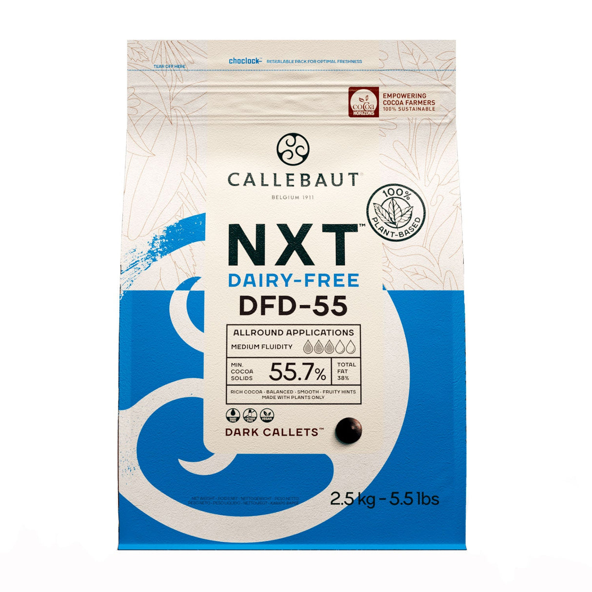 Chocolate Amargo Vegano NXT (55,7%) De Cacau 2,5kg - Callebaut