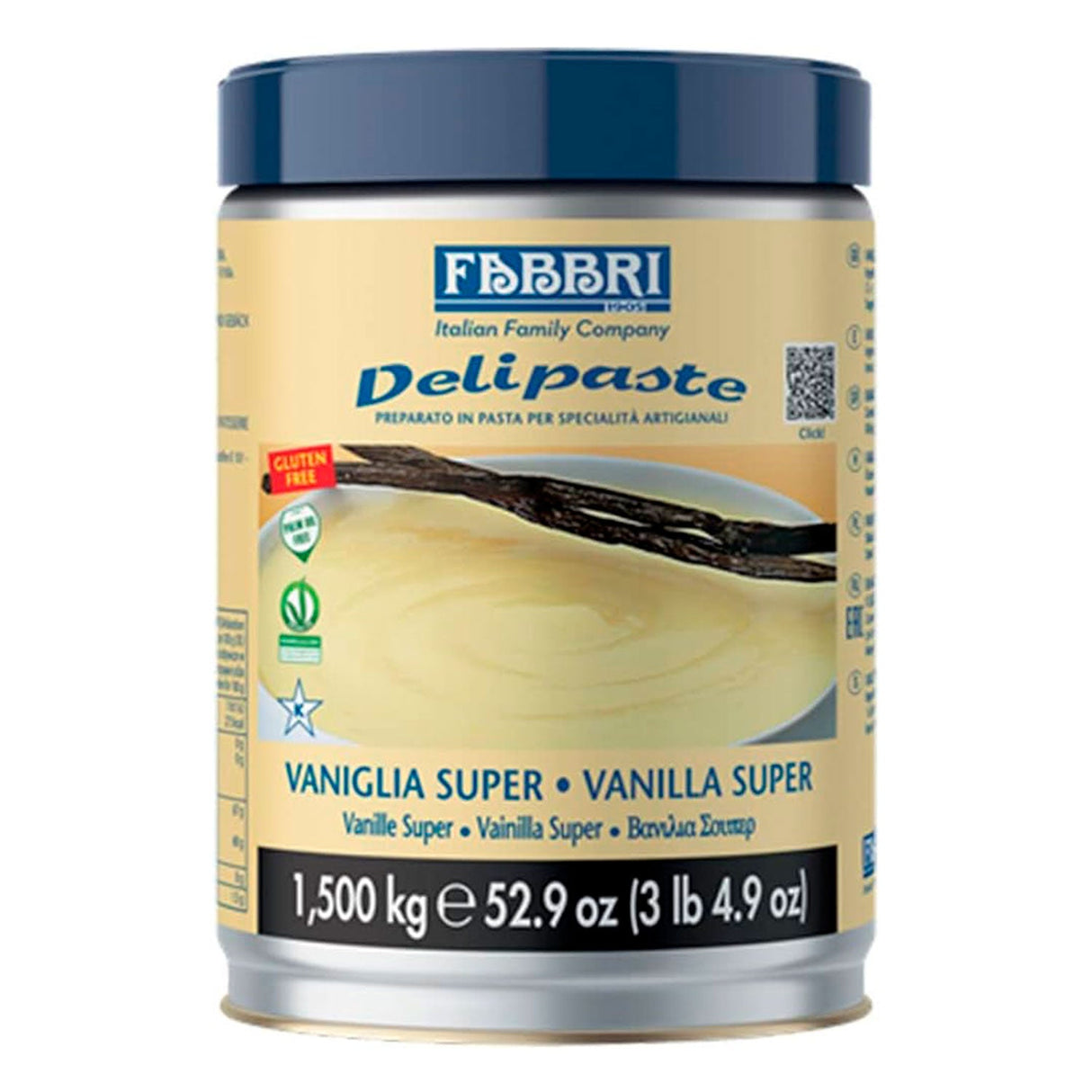 Pasta Delipaste Vanilla Super 1,5Kg - Fabbri