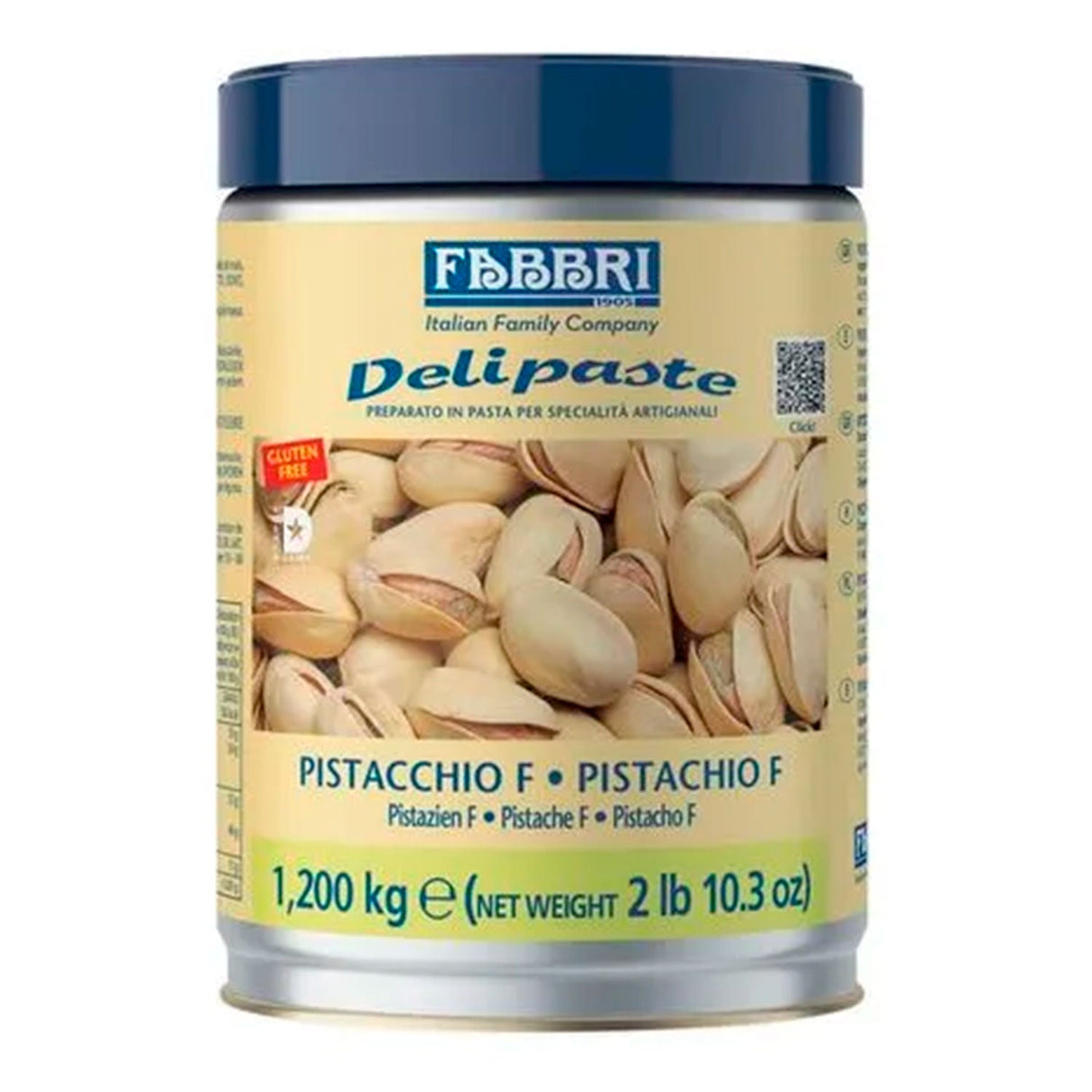 Pasta Delipaste Pistache Fino - 1,2Kg - Fabbri