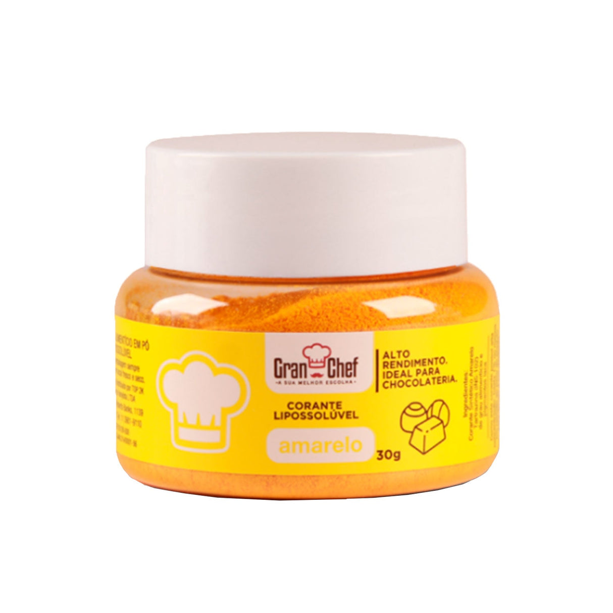 Corante Lipossolúvel Amarelo 30g - Gran Chef