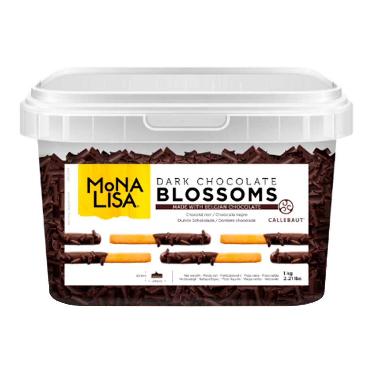 Blossoms de Chocolate Amargo 'Dark Blossoms' 1kg - Mona Lisa