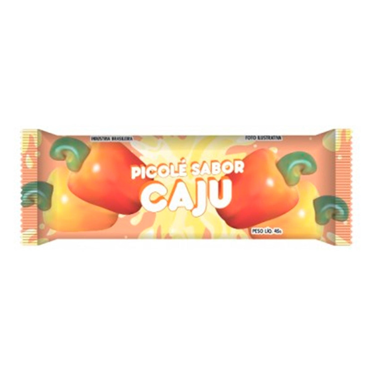 Embalagem Para Picolé - 7Cm X 19Cm - Caju - 245 Unid - Riacho