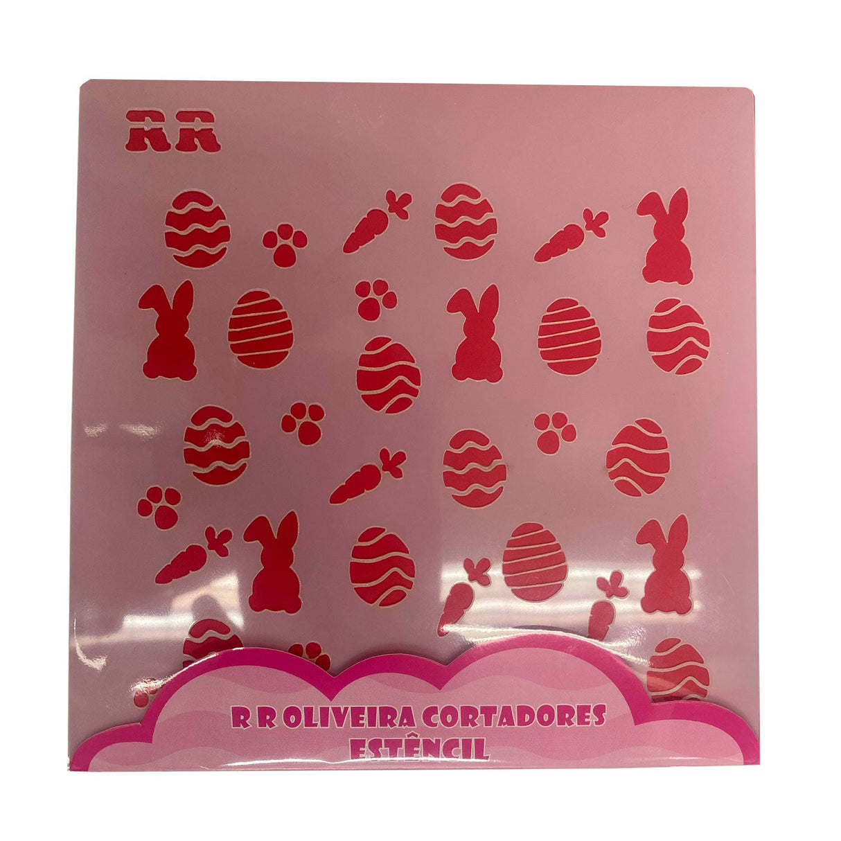 Stencil Biscoito Fundo Páscoa 1 ( 4125 ) - R.R. Cortadores