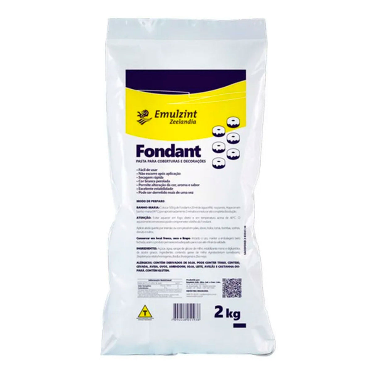 Fondant 2Kg - Emulzint Zeelândia