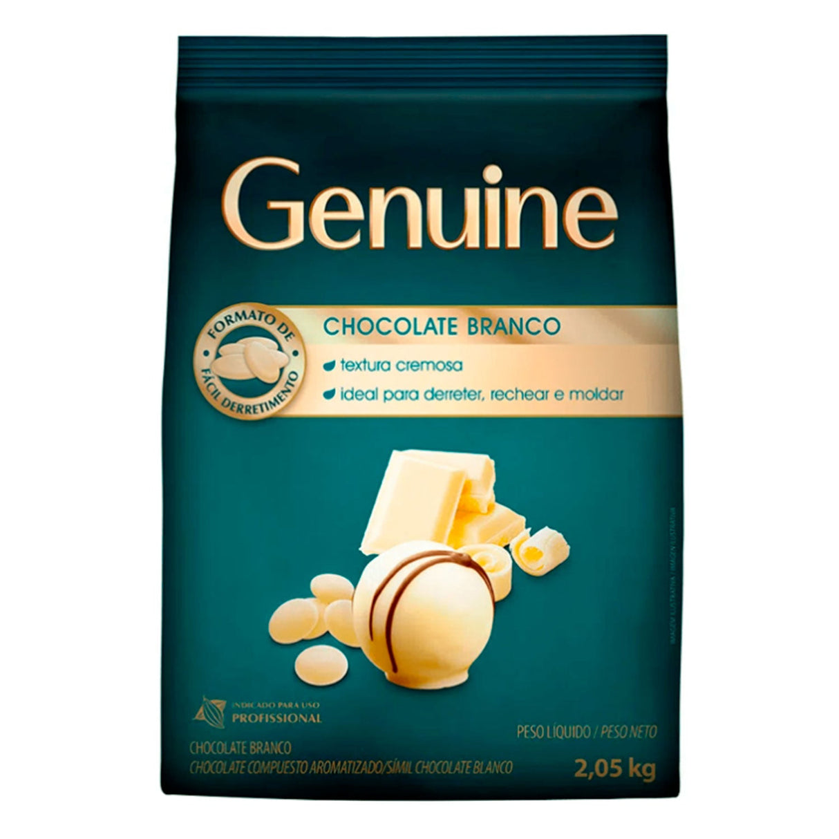 Chocolate Branco em Moedas 2.05Kg - Genuine