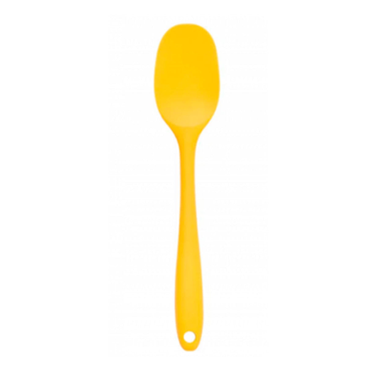 Espatula De Silicone Duplo Redonda Pequena Amarelo - Oikos