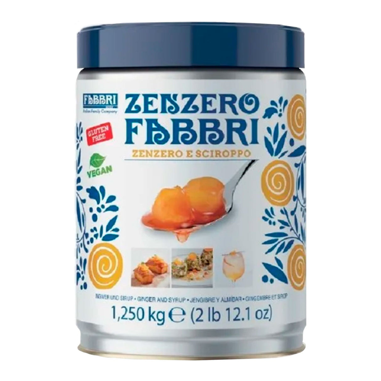 Gengibre Em Calda Zenzero Opaline 1,25Kg - Fabbri
