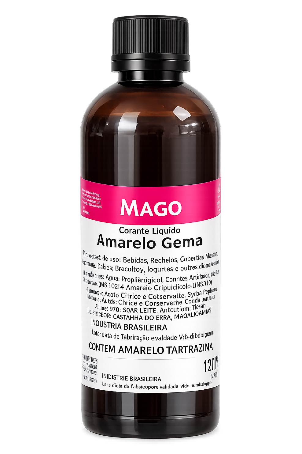 Corante Líquido Amarelo Gema - 960ml - Mago