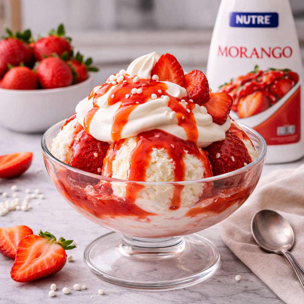 Cobertura de Morango 1,3Kg - Nutre Gelato