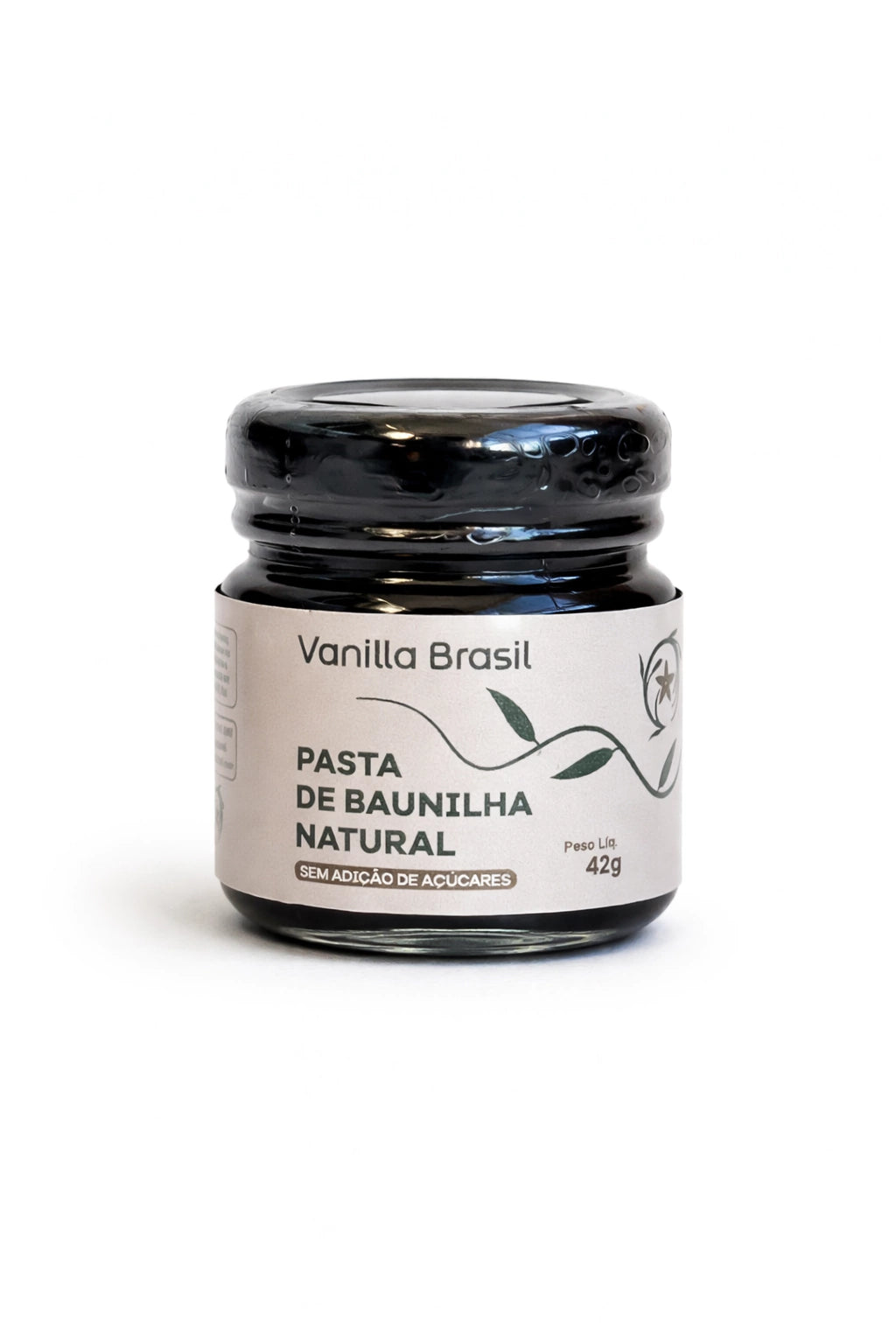 Pasta de Baunilha Natural Zero Açúcar - 42g - Vanilla Brasil