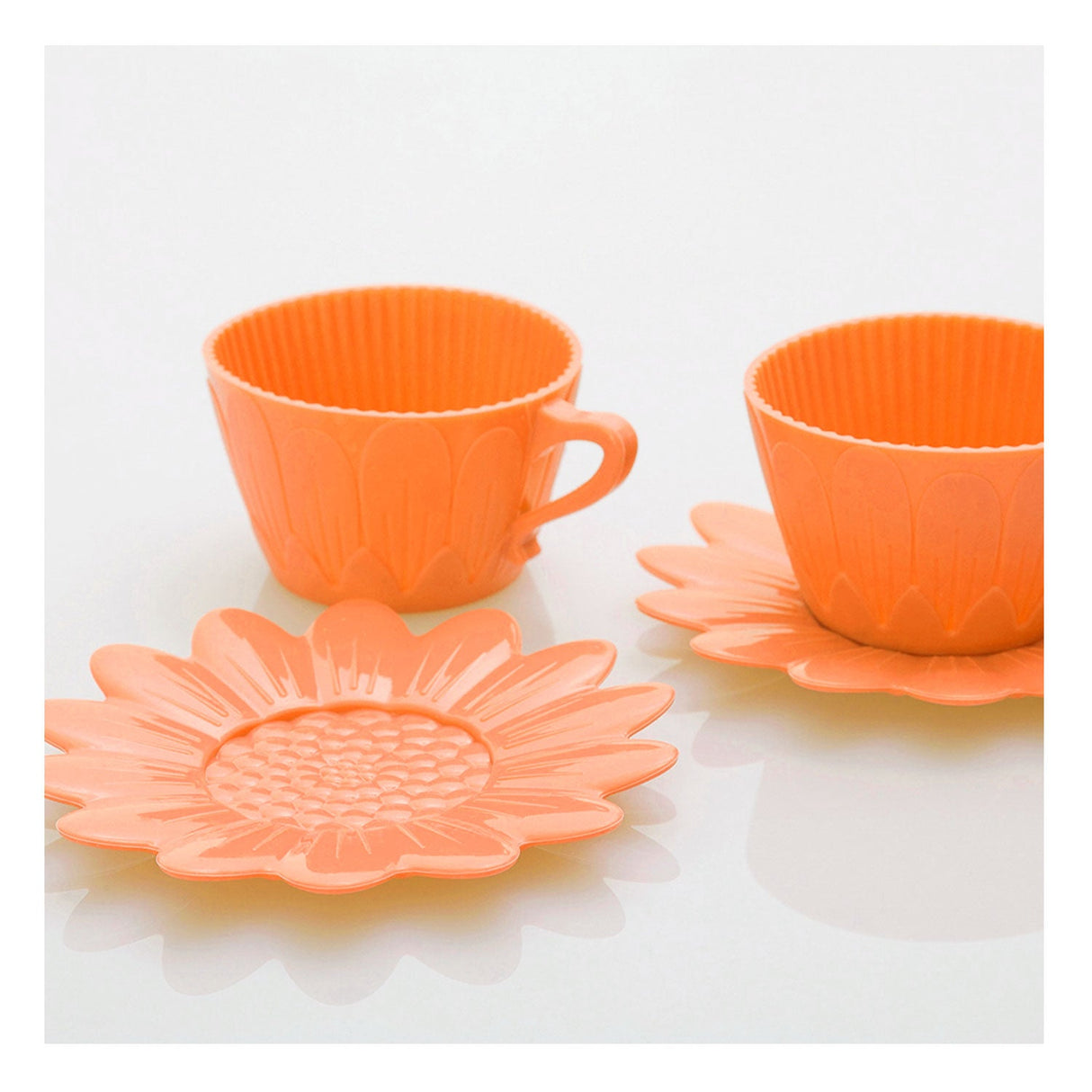 Forma de Silicone Xícara para Mini Bolo Frt181 - Laranja - Pavoni Italia