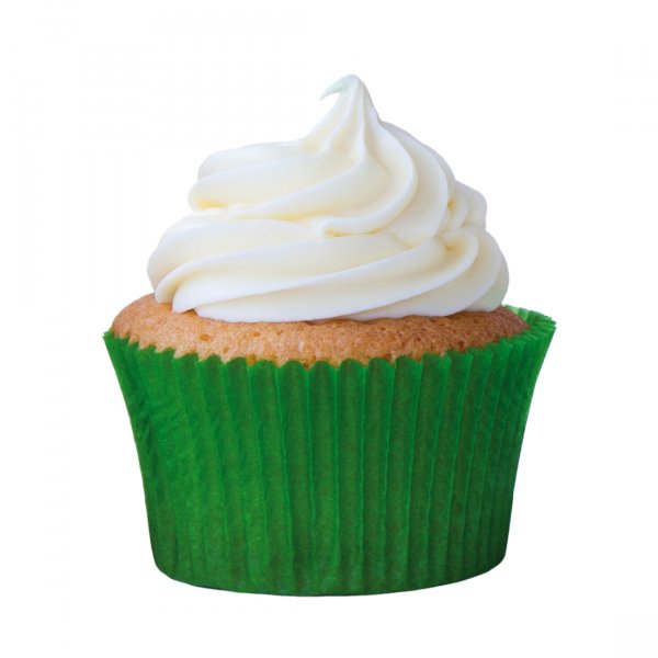 Forma Para Cupcake Impermeável Verde Bandeira N.0 Lisa 45 Unidades - Mago