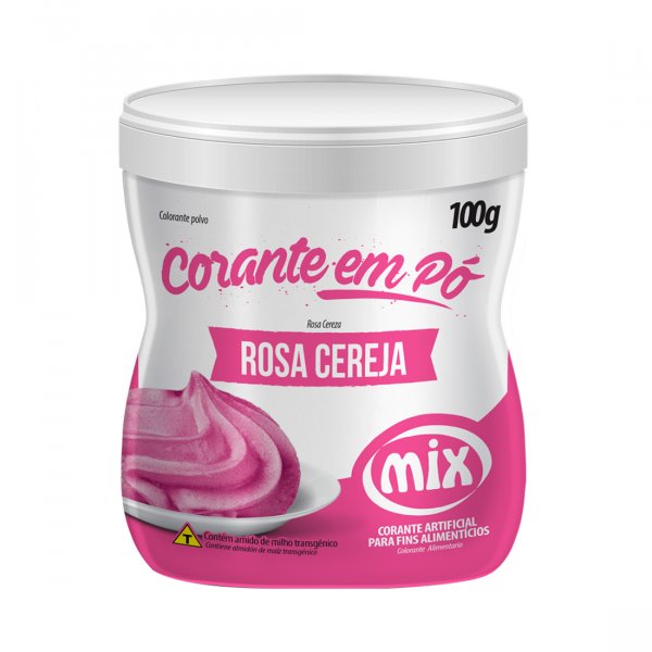 Corante Em Pó - Rosa Cereja - 100G - Mix