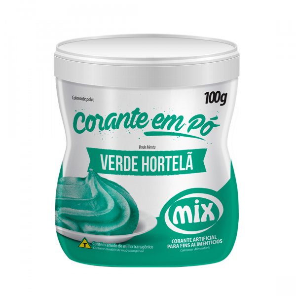 Corante Em Pó - Verde Hortelã - 100G - Mix