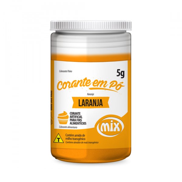 Corante Em Pó - Laranja - 5G - Mix