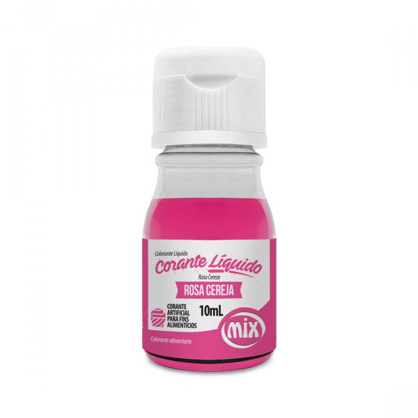 Corante Líquido - Rosa Cereja - 10Ml - Mix