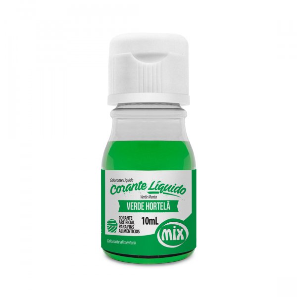 Corante Líquido - Verde Hortelã - 10Ml - Mix
