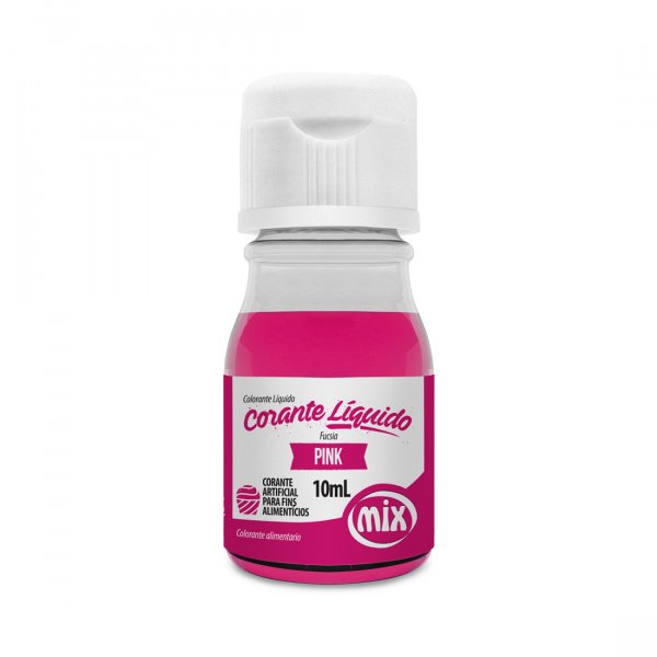 Corante Líquido - Pink - 10Ml - Mix