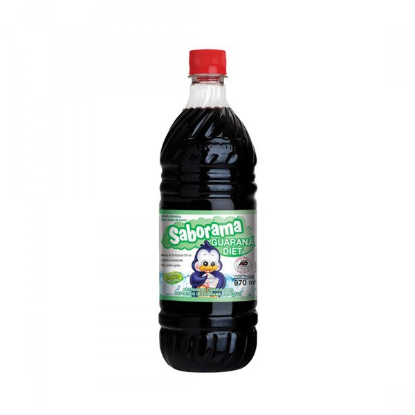 Xarope Artificial - Guaraná Diet - 970Ml - Saborama