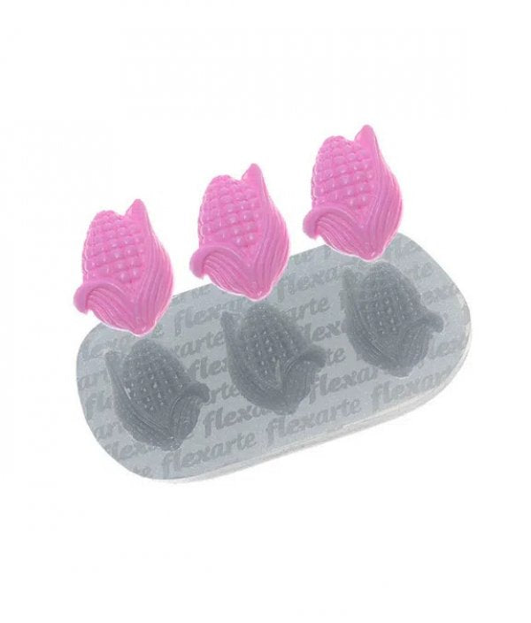 Molde De Silicone - Espigas De Milho - Ref. 558 - Flexarte